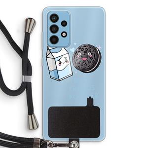 CaseCompany Best Friend Forever: Samsung Galaxy A52 Transparant Hoesje met koord
