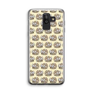 CaseCompany Slapende poes: Samsung Galaxy J8 (2018) Transparant Hoesje