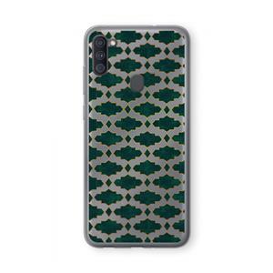 CaseCompany Moroccan tiles: Samsung Galaxy A11 Transparant Hoesje