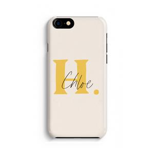 CaseCompany Amber Script: Volledig geprint iPhone SE 2020 Hoesje