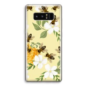 CaseCompany No flowers without bees: Samsung Galaxy Note 8 Transparant Hoesje