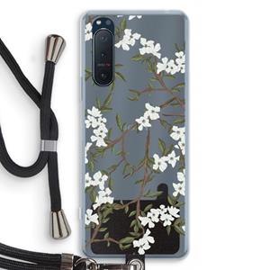 CaseCompany Blossoming spring: Sony Xperia 5 II Transparant Hoesje met koord