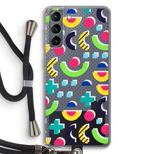 CaseCompany 8-bit N°1: Samsung Galaxy S21 Transparant Hoesje met koord