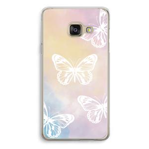 CaseCompany White butterfly: Samsung A3 (2017) Transparant Hoesje