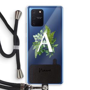 CaseCompany Green Brush: Samsung Galaxy Note 10 Lite Transparant Hoesje met koord
