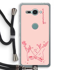 CaseCompany Best Friends: Sony Xperia XZ2 Compact Transparant Hoesje met koord