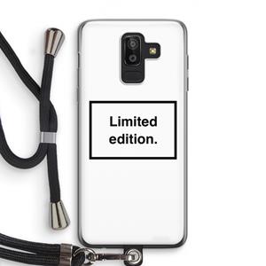 CaseCompany Limited edition: Samsung Galaxy J8 (2018) Transparant Hoesje met koord