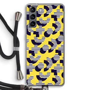 CaseCompany 8-bit N°3: Samsung Galaxy S21 Transparant Hoesje met koord