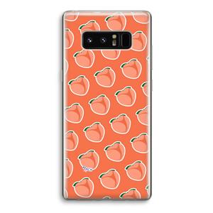 CaseCompany Just peachy: Samsung Galaxy Note 8 Transparant Hoesje