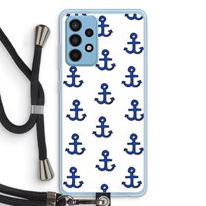 CaseCompany Ankers: Samsung Galaxy A52 Transparant Hoesje met koord