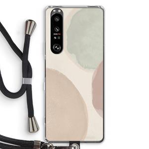CaseCompany Geo #8: Sony Xperia 1 III Transparant Hoesje met koord