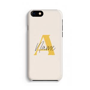 CaseCompany Amber Script: Volledig geprint iPhone SE 2020 Hoesje