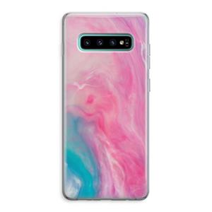 CaseCompany Roze explosie: Samsung Galaxy S10 Plus Transparant Hoesje