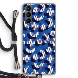 CaseCompany 8-bit N°5: Samsung Galaxy S21 Transparant Hoesje met koord