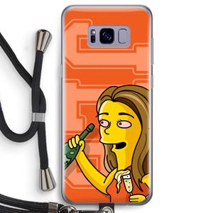 CaseCompany Jamie Lee Simpson: Samsung Galaxy S8 Transparant Hoesje met koord