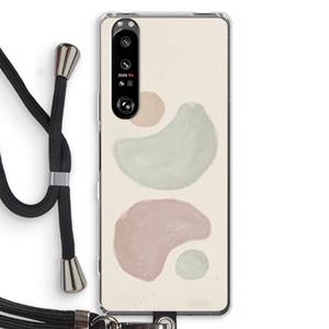 CaseCompany Geo #10: Sony Xperia 1 III Transparant Hoesje met koord