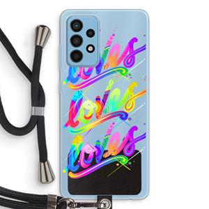 CaseCompany Loves: Samsung Galaxy A52 Transparant Hoesje met koord