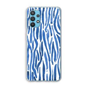 CaseCompany Blauwe nerven: Samsung Galaxy A32 4G Transparant Hoesje