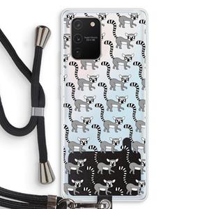 CaseCompany Makis: Samsung Galaxy S10 Lite Transparant Hoesje met koord
