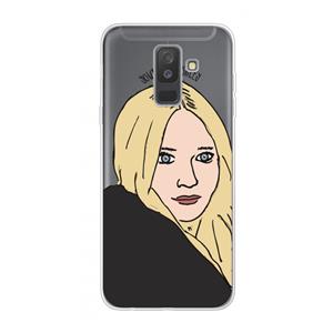 CaseCompany Ashley: Samsung Galaxy A6 Plus (2018) Transparant Hoesje