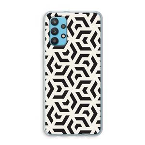 CaseCompany Crazy pattern: Samsung Galaxy A32 4G Transparant Hoesje