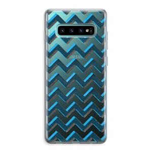 CaseCompany Onderbroken lijn: Samsung Galaxy S10 Plus Transparant Hoesje