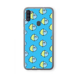 CaseCompany Visjes: Samsung Galaxy A11 Transparant Hoesje