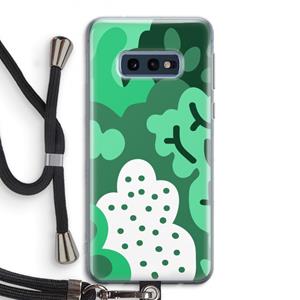 CaseCompany Bushes: Samsung Galaxy S10e Transparant Hoesje met koord
