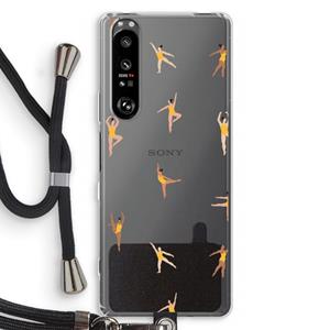 CaseCompany Dans #2: Sony Xperia 1 III Transparant Hoesje met koord