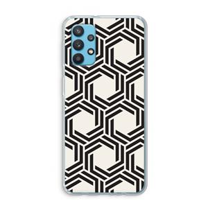 CaseCompany Geometrisch patroon: Samsung Galaxy A32 4G Transparant Hoesje