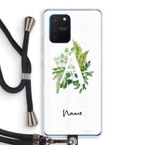 CaseCompany Green Brush: Samsung Galaxy Note 10 Lite Transparant Hoesje met koord