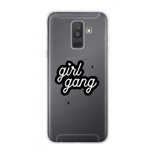 CaseCompany Girl Gang: Samsung Galaxy A6 Plus (2018) Transparant Hoesje