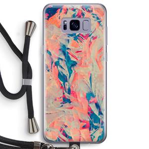 CaseCompany Alone: Samsung Galaxy S8 Transparant Hoesje met koord