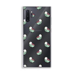 CaseCompany Vogeltjes: Samsung Galaxy Note 10 Plus Transparant Hoesje