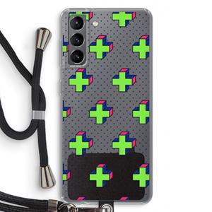 CaseCompany 8-bit N°10: Samsung Galaxy S21 Transparant Hoesje met koord