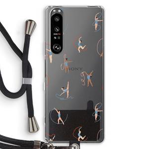 CaseCompany Dancing #3: Sony Xperia 1 III Transparant Hoesje met koord