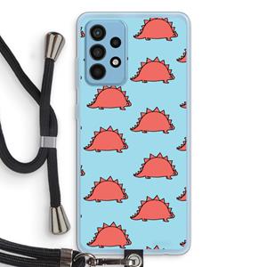 CaseCompany Dinosawrr: Samsung Galaxy A52 Transparant Hoesje met koord