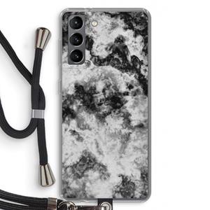 CaseCompany Onweer: Samsung Galaxy S21 Transparant Hoesje met koord
