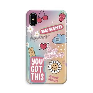 CaseCompany Positivity: iPhone Xs Volledig Geprint Hoesje