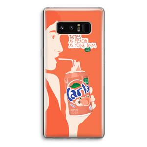 CaseCompany Peach please!: Samsung Galaxy Note 8 Transparant Hoesje