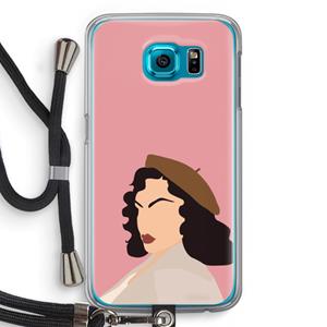 CaseCompany Confidence: Samsung Galaxy S6 Transparant Hoesje met koord