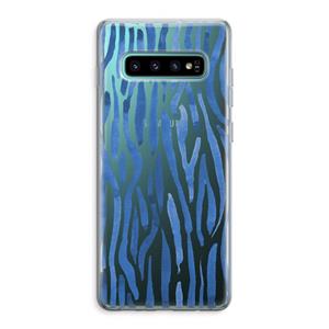 CaseCompany Blauwe nerven: Samsung Galaxy S10 Plus Transparant Hoesje