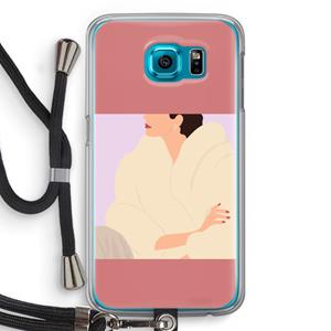 CaseCompany Cosy: Samsung Galaxy S6 Transparant Hoesje met koord