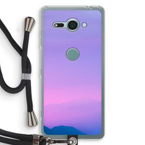 CaseCompany Sunset pastel: Sony Xperia XZ2 Compact Transparant Hoesje met koord