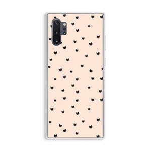 CaseCompany Kleine kattenkopjes: Samsung Galaxy Note 10 Plus Transparant Hoesje