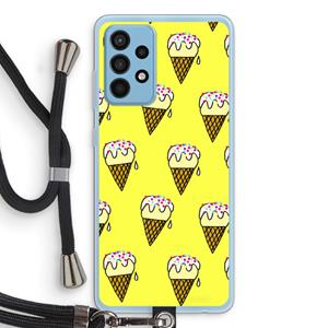 CaseCompany Isjes: Samsung Galaxy A52 Transparant Hoesje met koord
