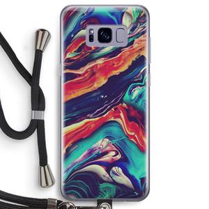 CaseCompany Chameleon Sun: Samsung Galaxy S8 Transparant Hoesje met koord