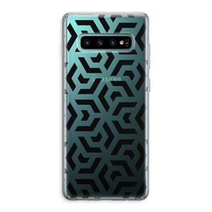 CaseCompany Crazy pattern: Samsung Galaxy S10 Plus Transparant Hoesje