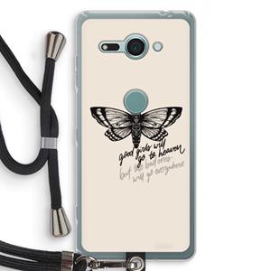CaseCompany Good or bad: Sony Xperia XZ2 Compact Transparant Hoesje met koord