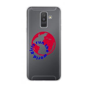 CaseCompany Run The World: Samsung Galaxy A6 Plus (2018) Transparant Hoesje